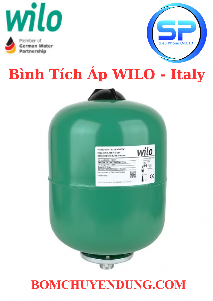 Bình Tích Áp Wilo 24 Lít 10 Bar