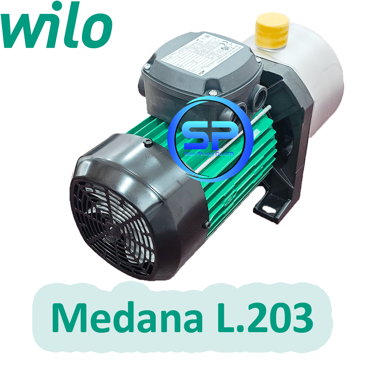 Mặt sau của máy bơm ly tâm trục ngang Medana L.203