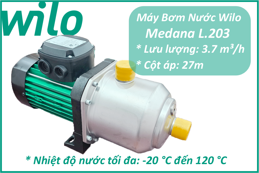 công suất và lưu lượng Medana L.203