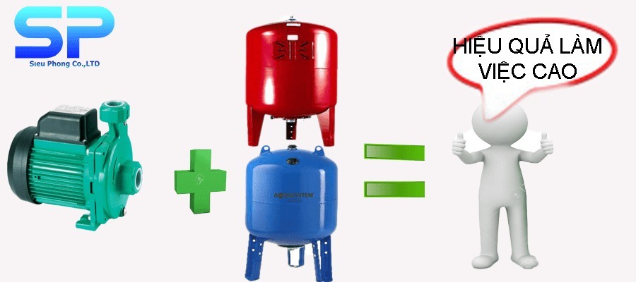 Bình tích áp phụ kiện đắc lực cho máy bơm nước