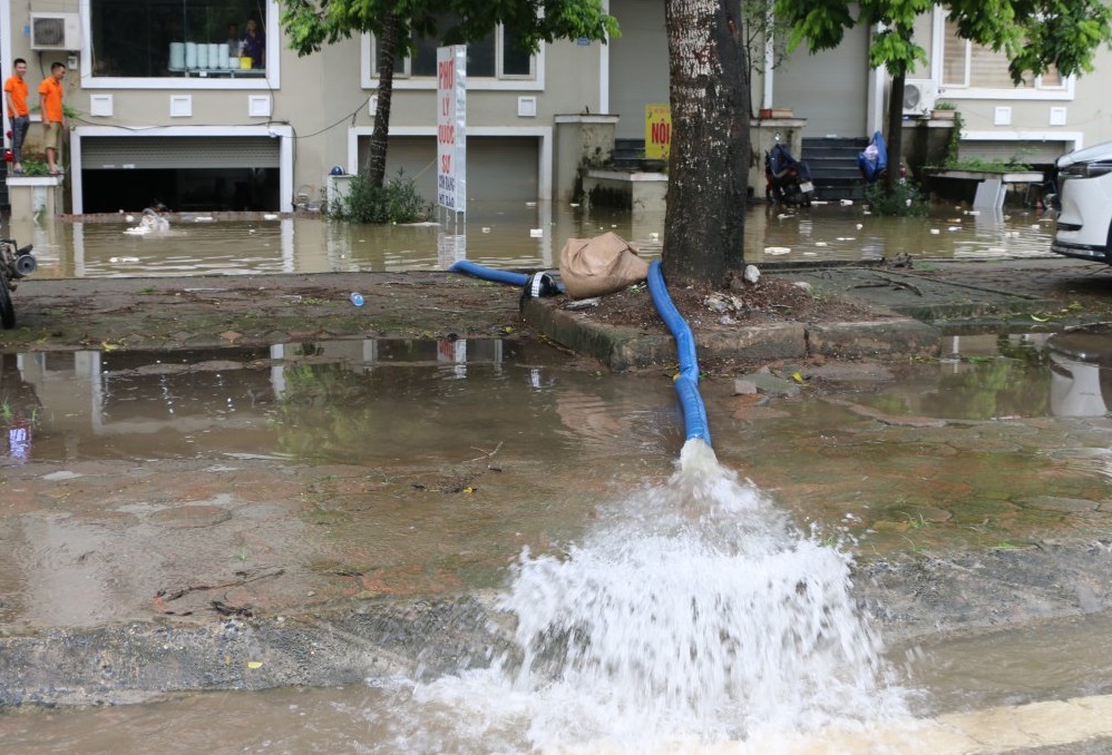 Bơm chìm Kaiquan ứng dụng chống ngập