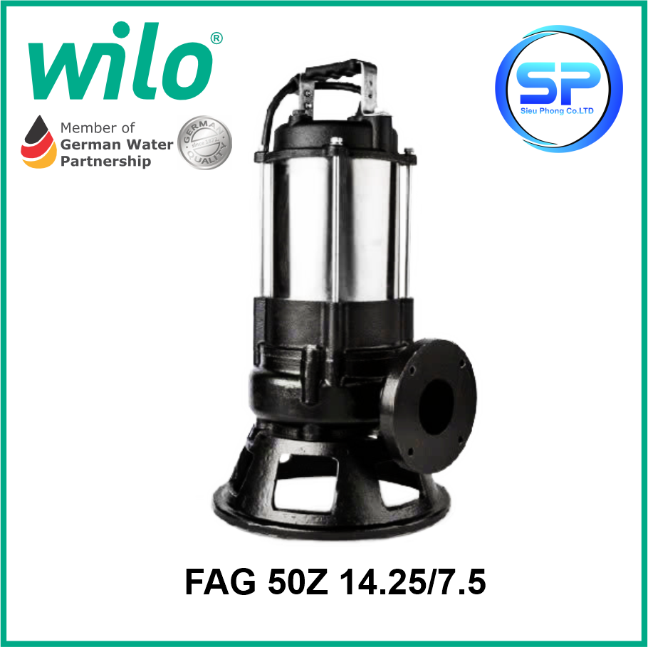 BƠM CHÌM NƯỚC THẢI FAG50Z14.25/7.5 KÈM COUPLING