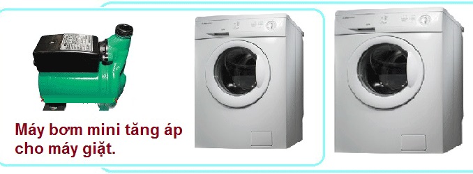 Lắp máy bơm tăng áp cho máy giặt