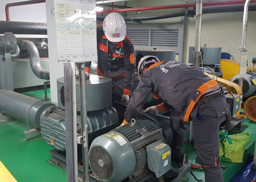 Lưu ý khi bảo dưỡng và sửa chữa máy thổi khí