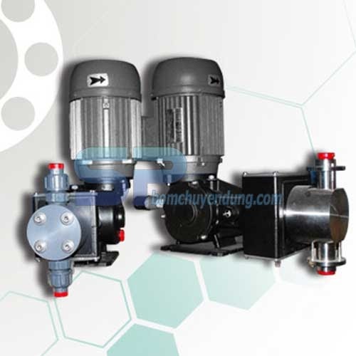 Máy Bơm Định Lượng Cơ Khí Kiểu Piston Nhịp 25MM 3 Pha INJECTA TP25076C 750W-PVC