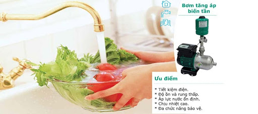 Ưu điểm của bơm tăng áp biến tần