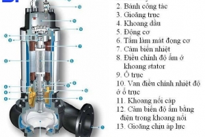 Cấu tạo máy bơm chìm Wilo