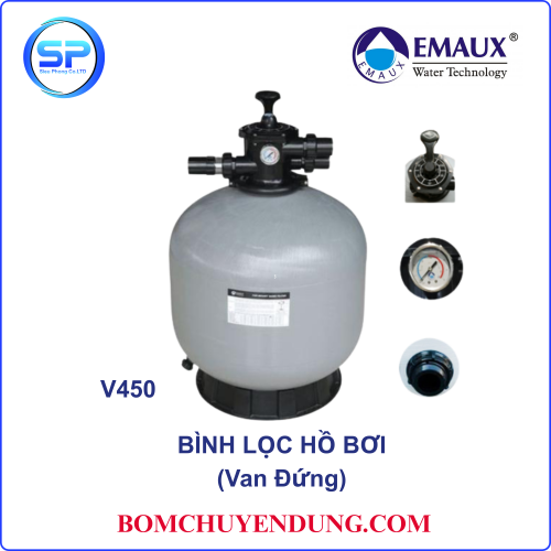 Bình Lọc Hồ Bơi Emaux V450
