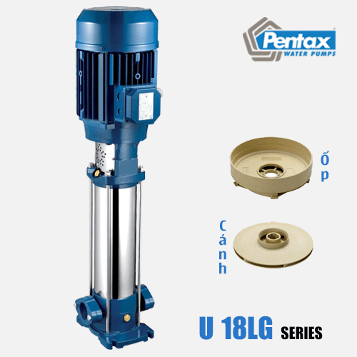 Máy Bơm Trục Đứng Pentax U18LG-920/10T 9,2HP 6,8KW Máy Bơm Trục Đứng Pentax U18LG-920/10T 9,2HP 6,8KW