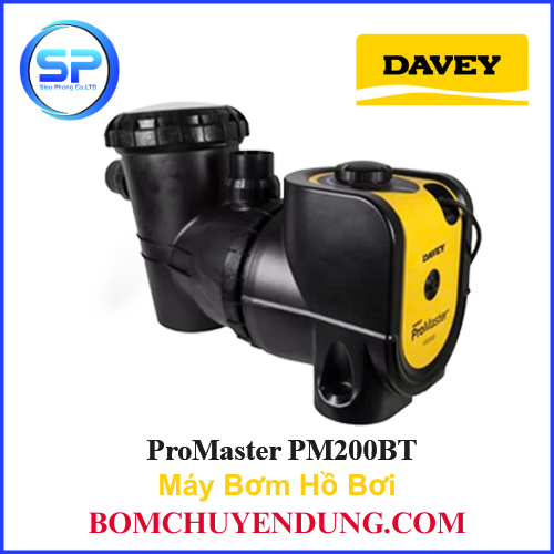 Máy bơm hồ bơi thông minh Davey ProMaster PM200BT 220V Tích hợp biến tần, điều khiển qua Bluetooth