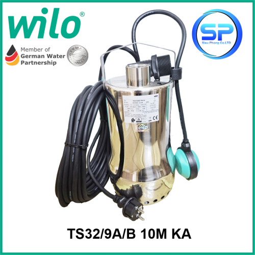 MÁY BƠM NƯỚC THẢI WILO TS 32/9A/B 10M KA